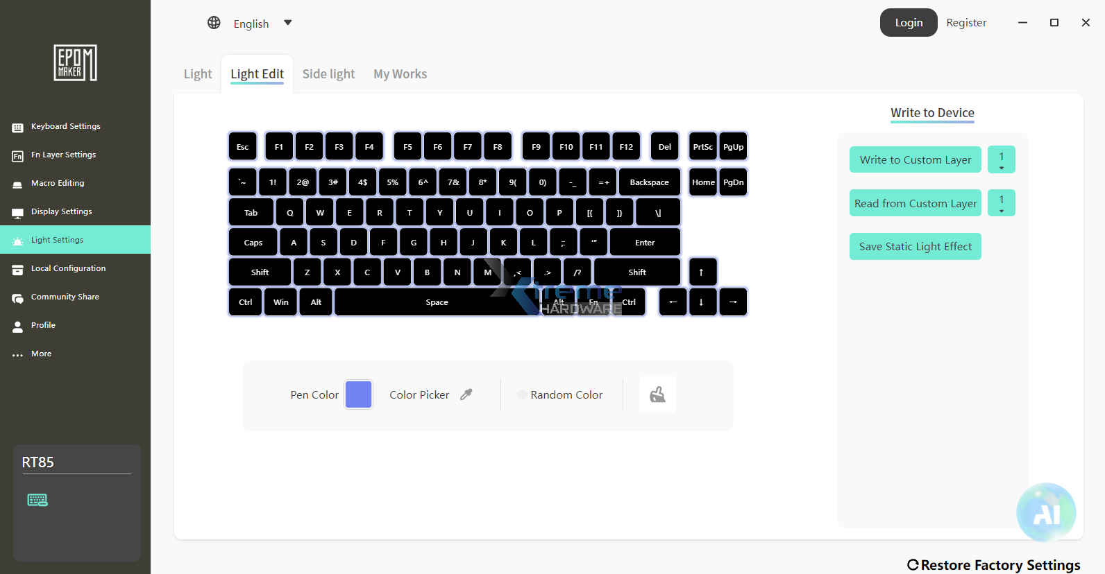 EPOMAKER RT85 software 11 ff026